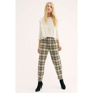 Free People szXS plaid Becan pant